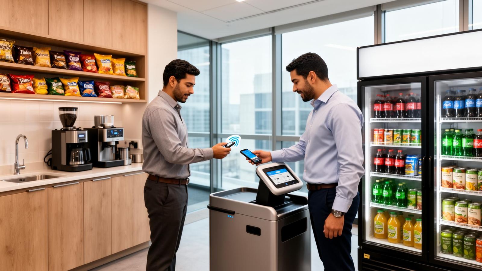 Mini mercado autônomo em empresa